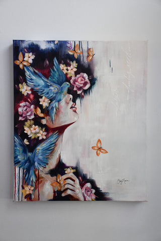 "From the Head to the Heart" Original Oil Painting