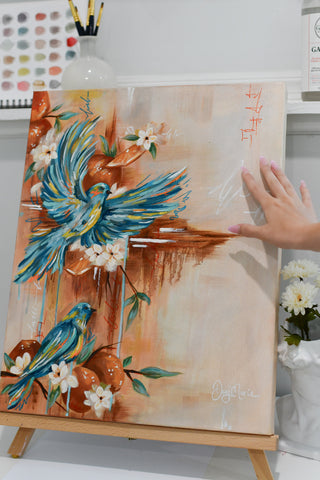 "Orange Season" Original Oil Painting