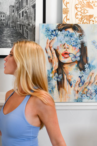 "Forget Me Not" Original Oil Painting