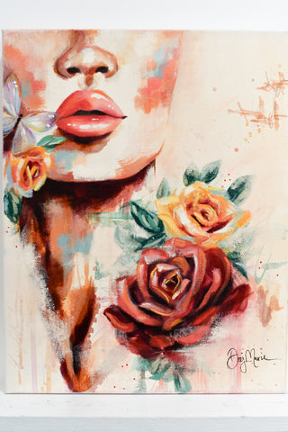 "Lip Gloss" Original Oil Painting