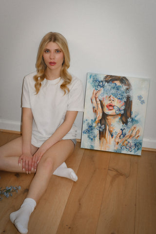 "Forget Me Not" Original Oil Painting