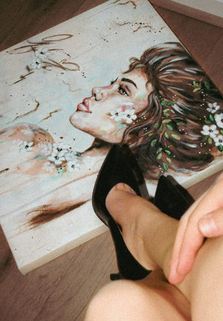 "Waiting With Grace" Original Oil Painting