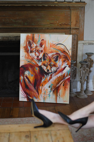 "The Spirit of a Fox" Original Oil Painting