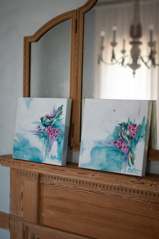 "Bird study - #5" Original Oil Painting