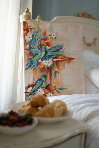 "Orange Season" Original Oil Painting