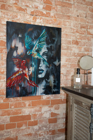 "Morally Grey" Original Oil Painting