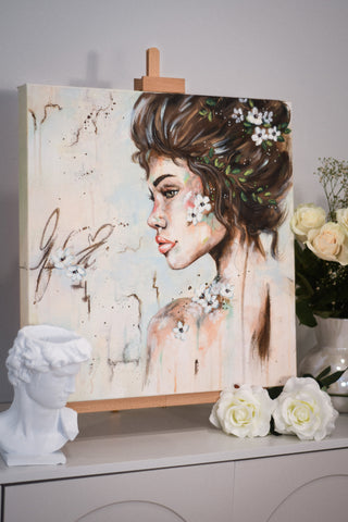 "Waiting With Grace" Original Oil Painting