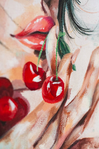 "Sweet As Cherries" Original Oil Painting