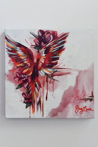 "Bird study - #6" Original Oil Painting