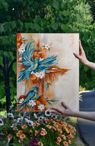 "Orange Season" Original Oil Painting