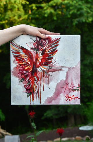 "Bird study - #6" Original Oil Painting