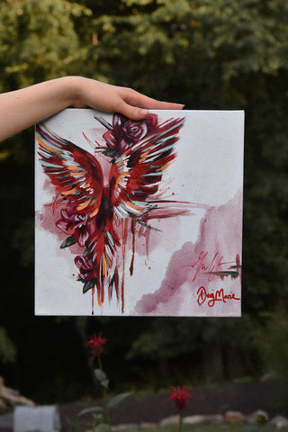 "Bird study - #6" Original Oil Painting