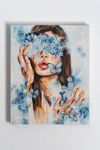 "Forget Me Not" Original Oil Painting