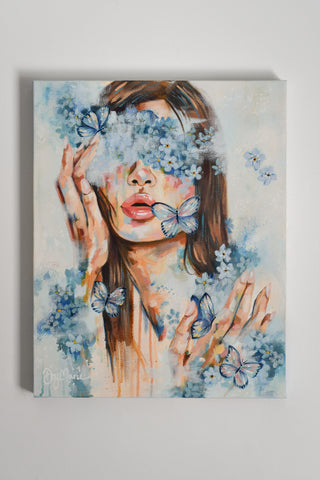 "Forget Me Not" Original Oil Painting