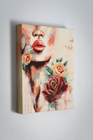 "Lip Gloss" Original Oil Painting