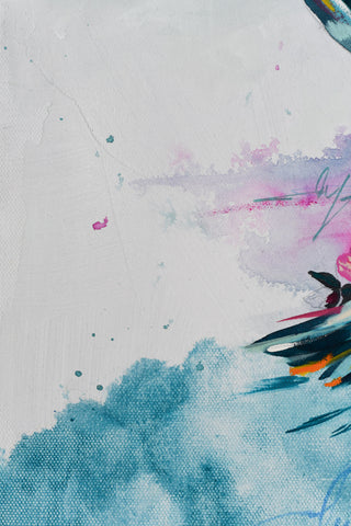 "Bird study - #4" Original Oil Painting