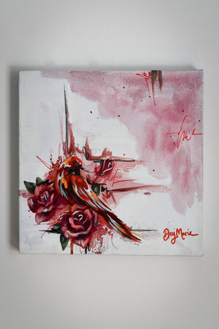 "Bird study - #8" Original Oil Painting