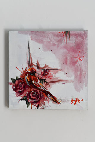 "Bird study - #8" Original Oil Painting