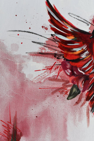 "Bird study - #7" Original Oil Painting