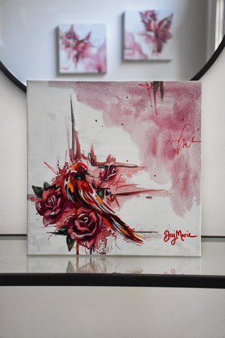 "Bird study - #8" Original Oil Painting