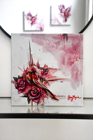 "Bird study - #8" Original Oil Painting