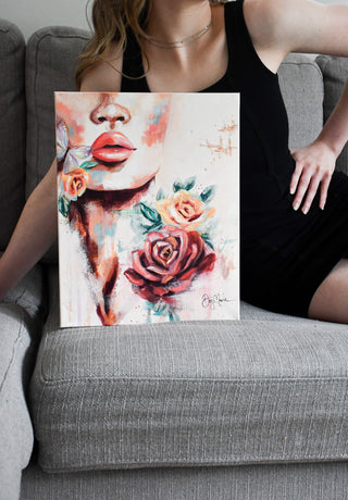 "Lip Gloss" Original Oil Painting