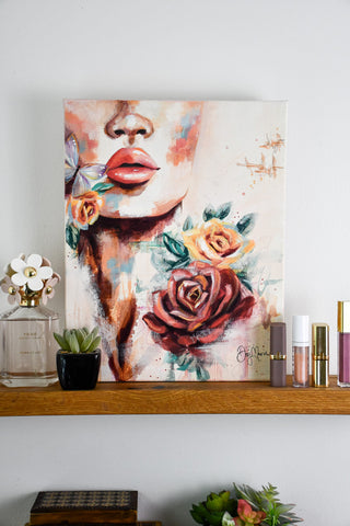 "Lip Gloss" Original Oil Painting